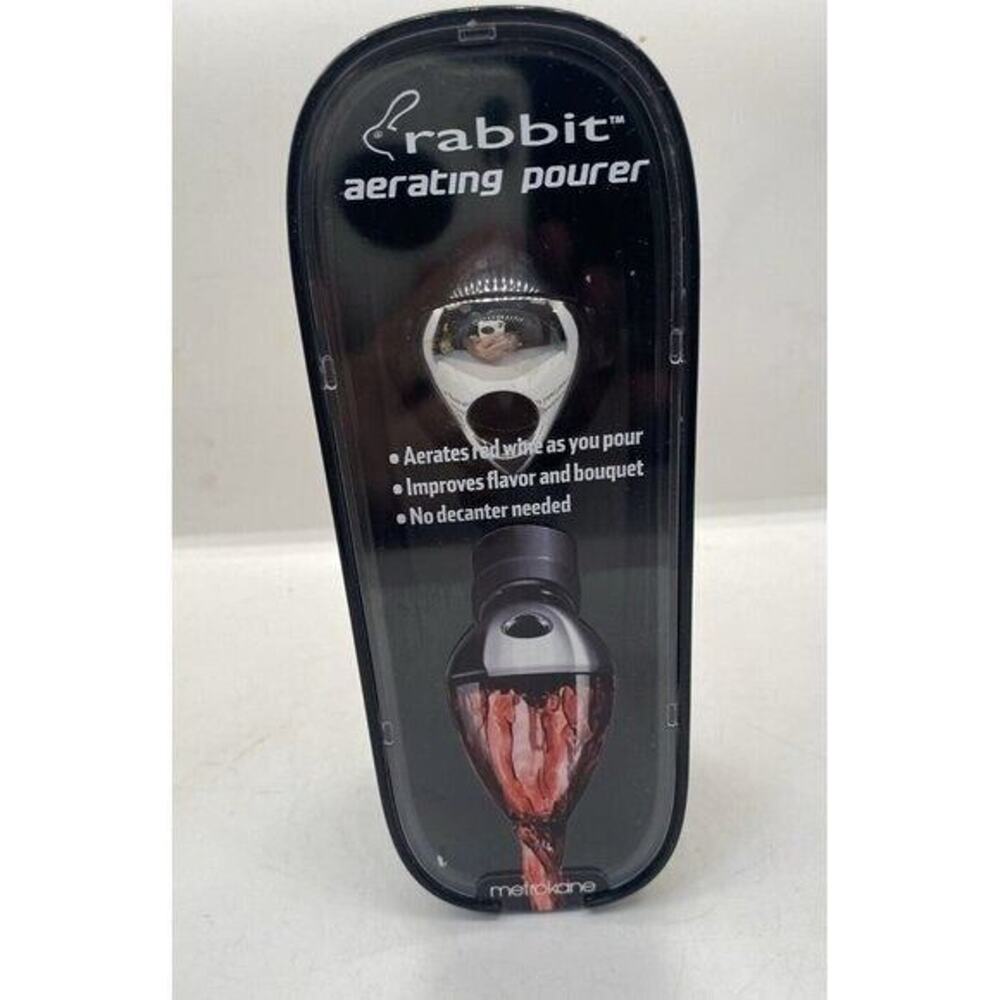 Metrokane Rabbit Aerating Pourer Red Wine Expert Aeration NEW
